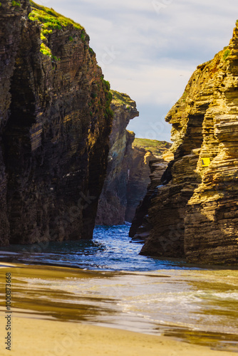 Cathedral Beach in Galicia Spain.