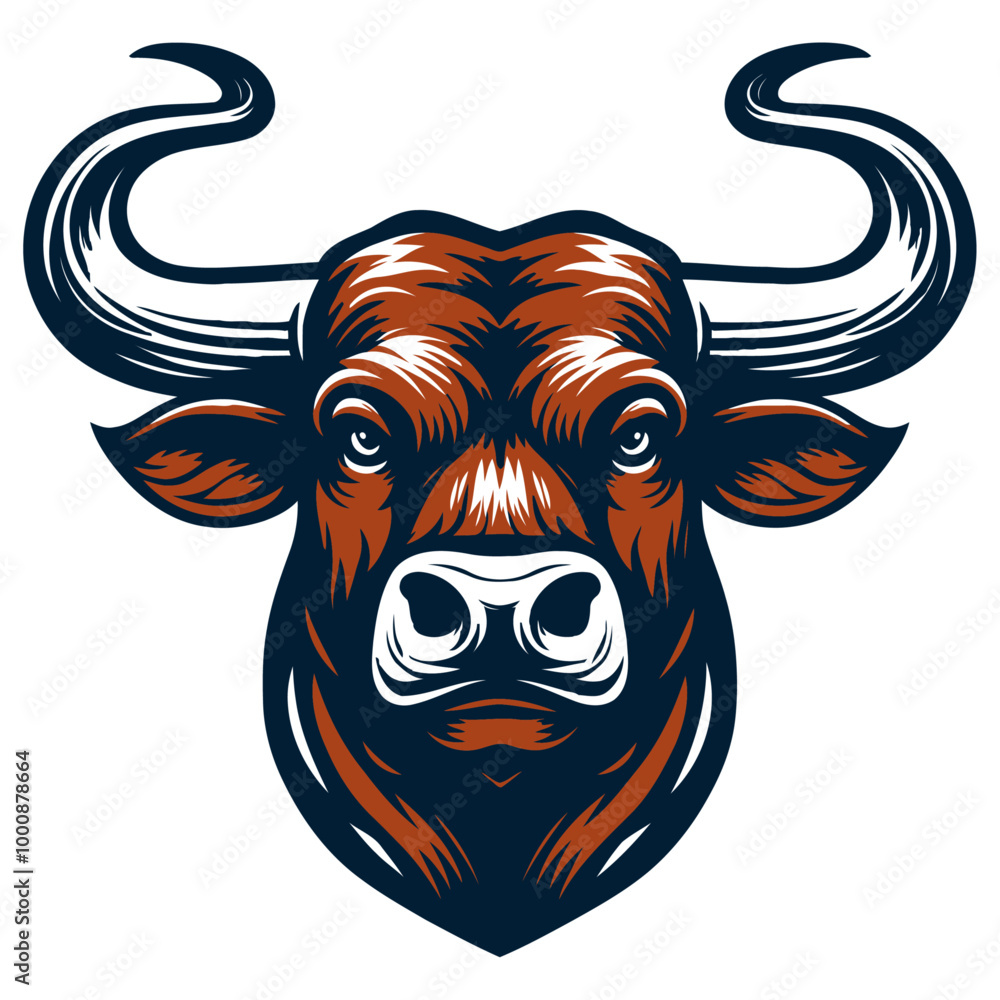 Obraz premium Bull vector and illustration.