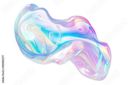 Abstract Holo Liquid, Generative AI