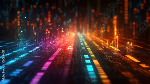 Arrow, stock market and finance background design for business, economy and global inflation. Graphic