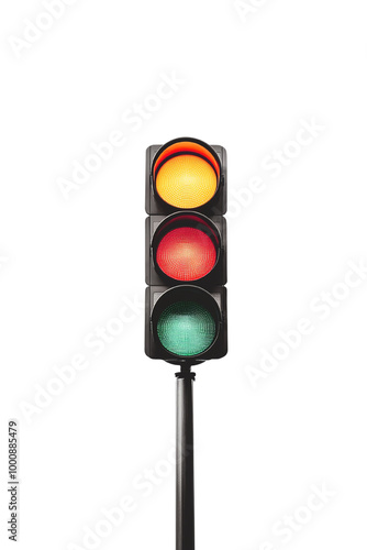 Traffic light, yellow, red, green