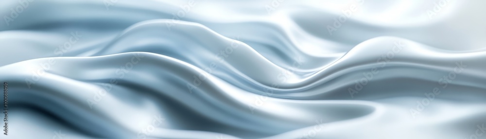 Obraz premium Luxurious White Silk Fabric Background, Study in Elegance and Texture