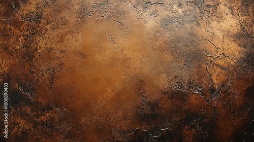 Textured Brown Surface with Cracks and Depth