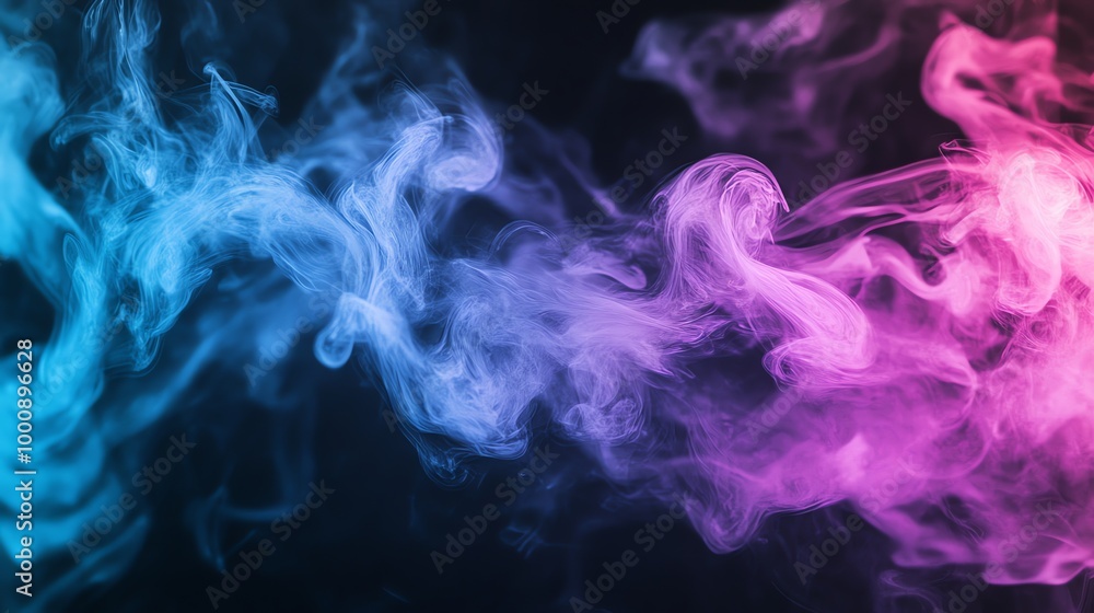 Abstract colorful smoke with red, pink and blue swirls. Abstract colorful smoke with red, pink and blue swirls.