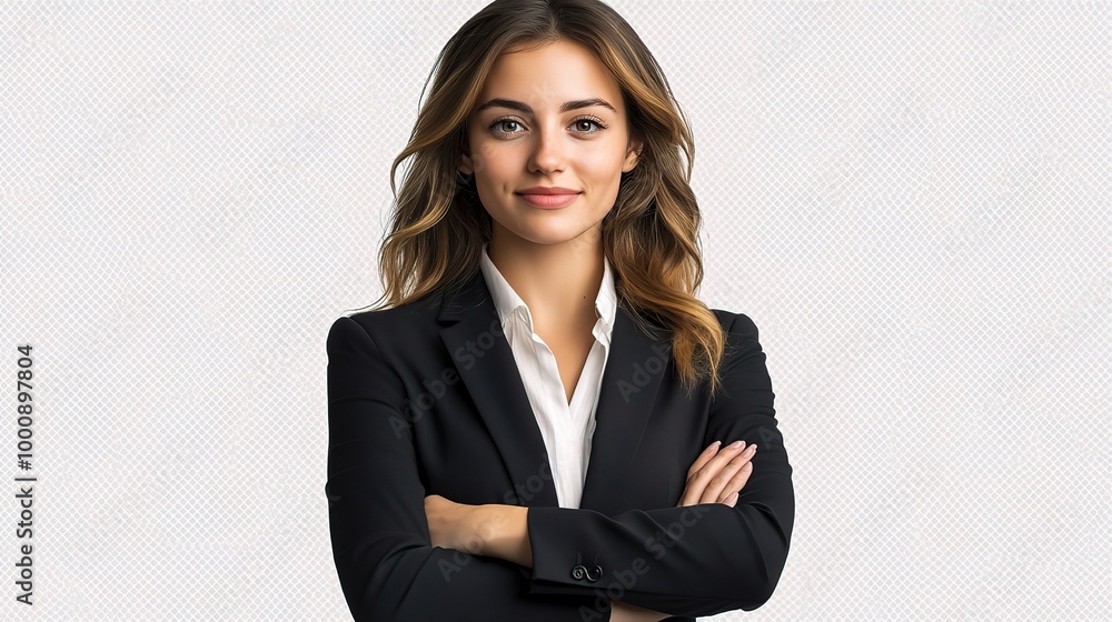 Confident Businesswoman in Professional Attire Confident Businesswoman in Professional Attire