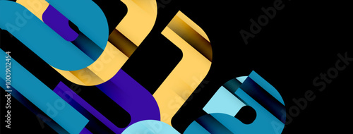 Lines, abstract letter style design background. Geometric vector Illustration For Wallpaper, Banner, Background, Card, Book Illustration, landing page