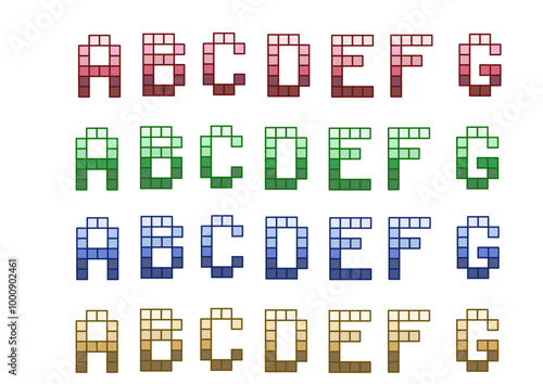 POP用文字_ブロック_アルファベット1