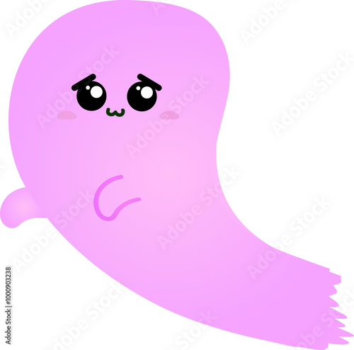 cute ghost cartoon , halloween