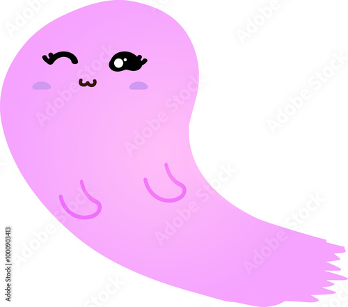 cute ghost cartoon , halloween