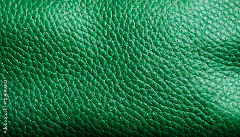 Green leather background or texture closeup. Green leather background or texture closeup.