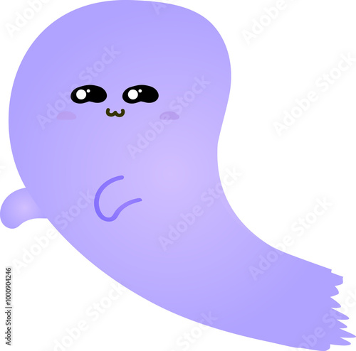 cute ghost cartoon , halloween