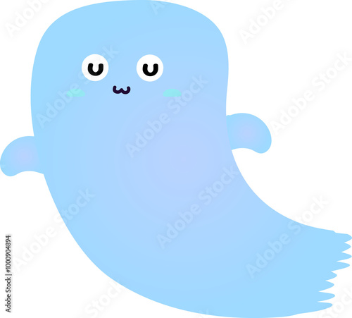 cute ghost cartoon , halloween