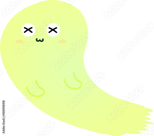 cute ghost cartoon , halloween