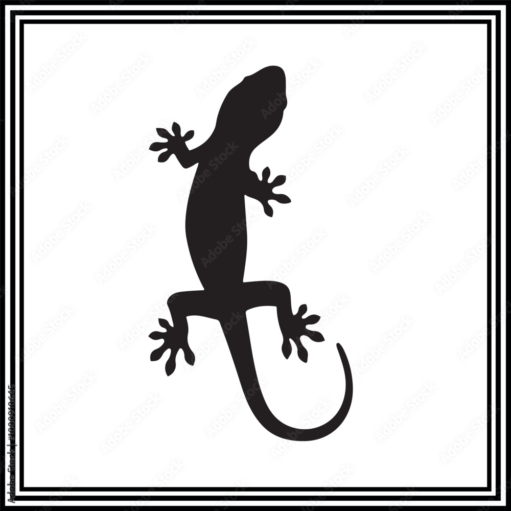 Lizard vector logo illustration