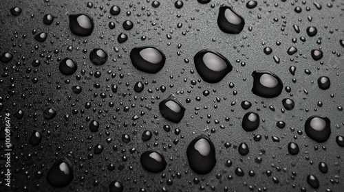 Close-Up of Water Droplets on Surface