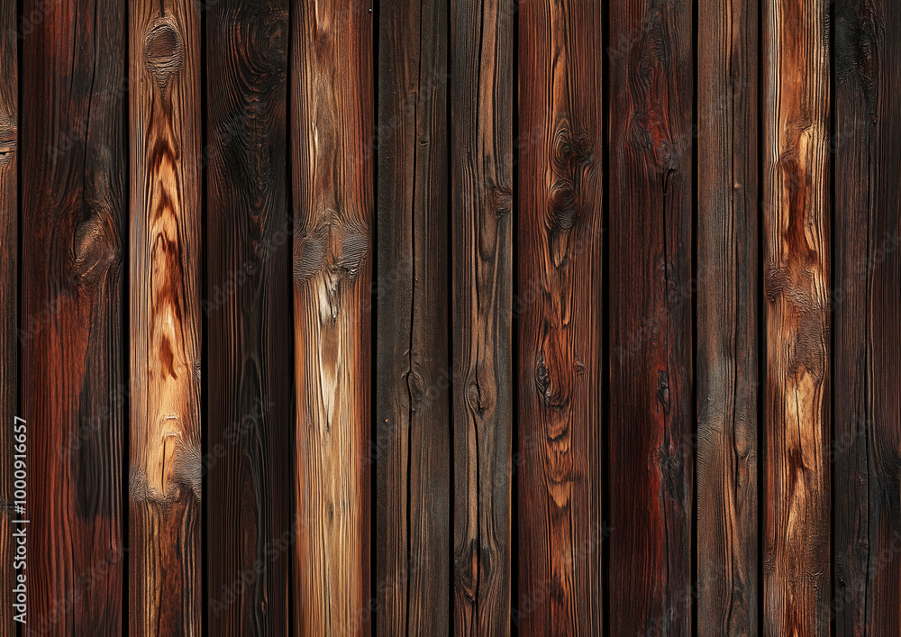 Wooden wall, dark brown timber planks background. Wooden wall, dark brown timber planks background.
