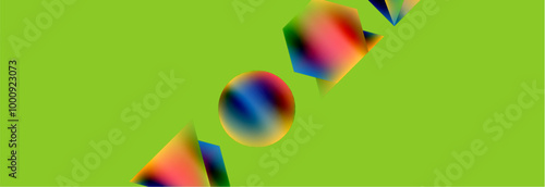 Fluid color geometric shapes abstract background. Vector Illustration For Wallpaper, Banner, Background, Card, Book Illustration, landing page