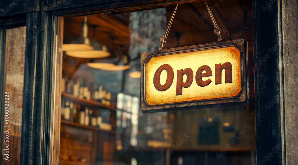 Rustic wooden “Open” signs hang invitingly on shop doors with a soft focus on warm interiors, representing business hospitality and welcoming customers. Rustic wooden “Open” signs hang invitingly on shop doors with a soft focus on warm interiors, representing business hospitality and welcoming customers.