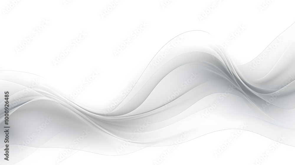 Obraz premium White abstract wave background with white background