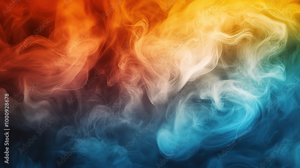 Fototapeta premium Colorful Abstract Smoke Background for Creative Designs