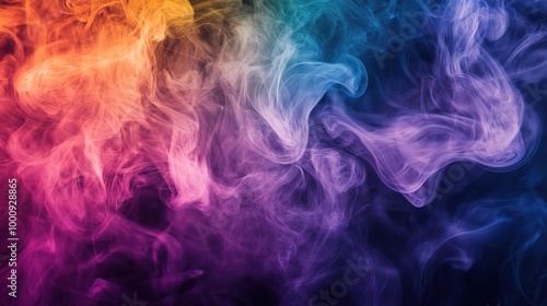 Colorful Smoke Abstract Background Design