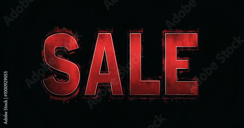 Bright and bold sale signs in red and green, featuring clear 