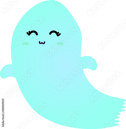 cute ghost cartoon , halloween