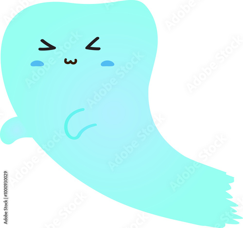 cute ghost cartoon , halloween