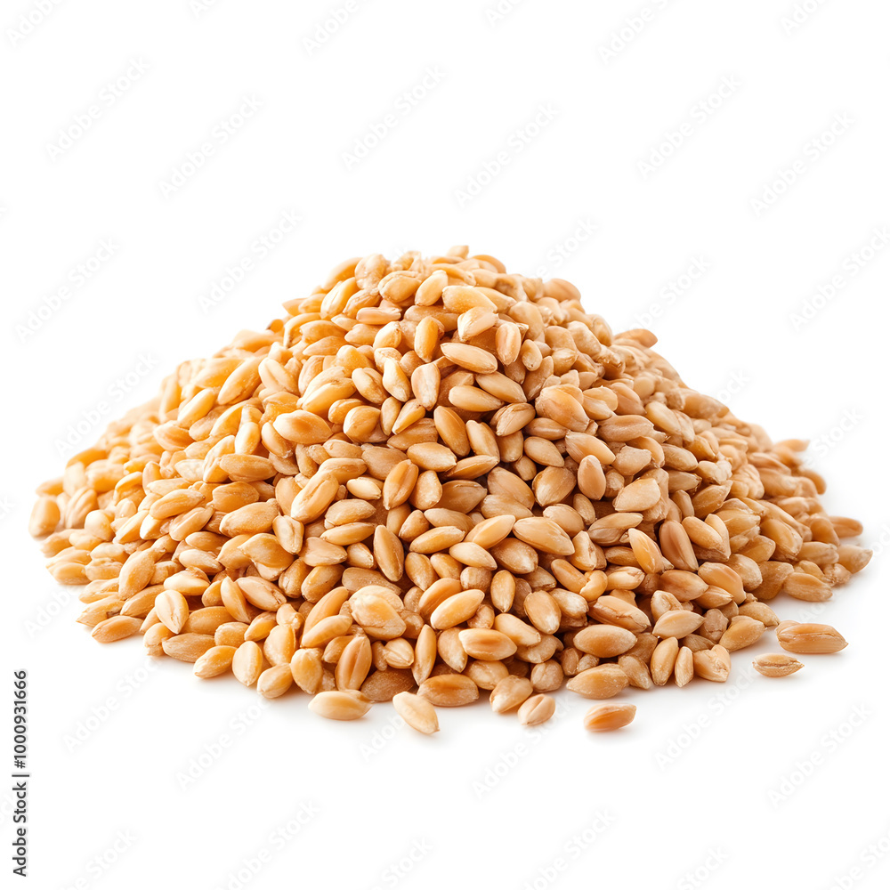 Pile of expanded wheat isolated on white background Pile of expanded wheat isolated on white background