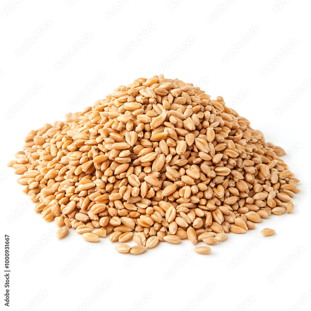Pile of expanded wheat isolated on white background Pile of expanded wheat isolated on white background
