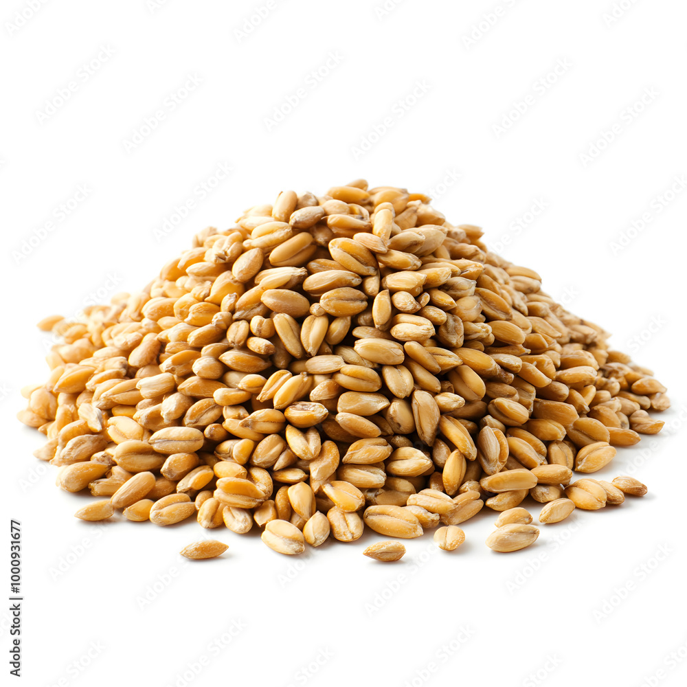 Pile of expanded wheat isolated on white background Pile of expanded wheat isolated on white background