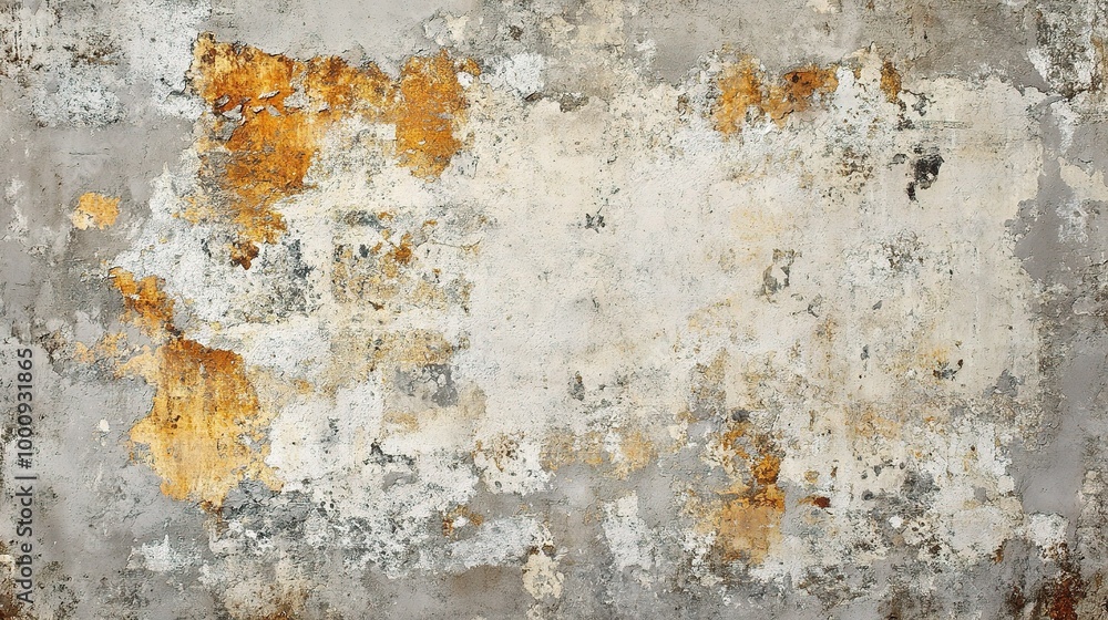 Fototapeta premium Textured Surface with Peeling Paint and Rusty Accents