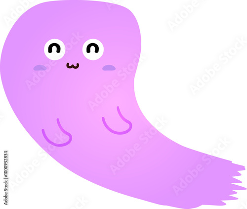 cute ghost cartoon , halloween