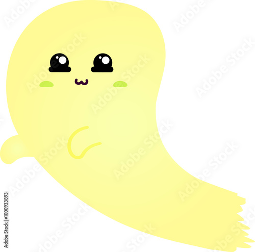 cute ghost cartoon , halloween