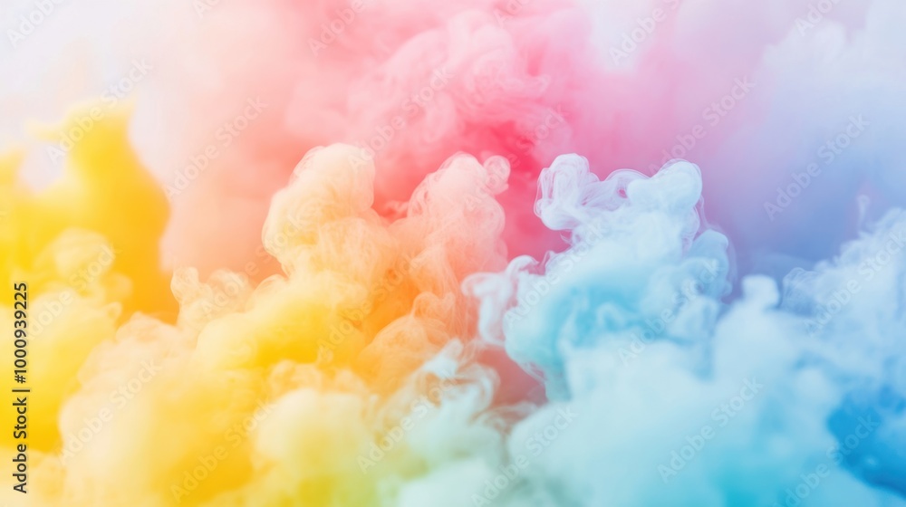 Ink clouds of various colors blend and swirl in water, forming intricate patterns that evoke a sense of wonder and beauty Ink clouds of various colors blend and swirl in water, forming intricate patterns that evoke a sense of wonder and beauty