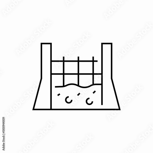 construction formwork icon sign vector