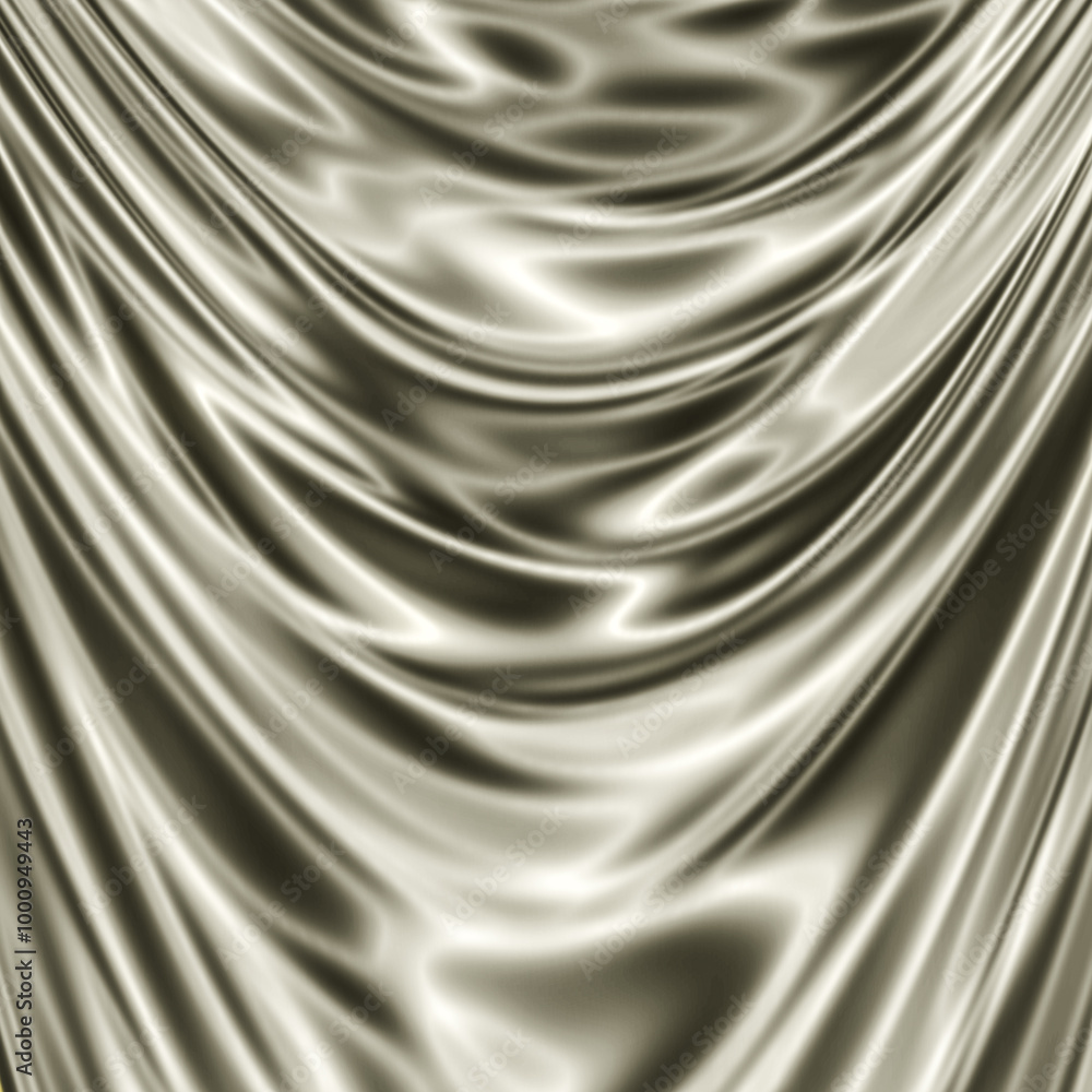 Fototapeta premium Transform your space with this elegant black and white abstract painting. Featuring dynamic folds, it's perfect for festive fabric printing and versatile applications!