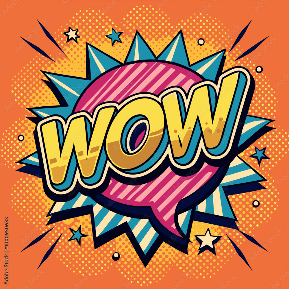 Fototapeta premium Wow speech bubble