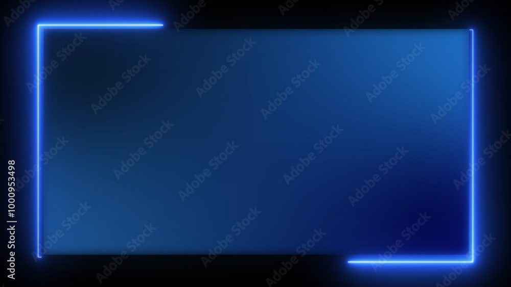 Neon glossy rectangle glowing picture frame. Abstract tunnel opening galaxy alien portal sci-fi motion graphic. Electric fluorescent tube illuminated disco and night club background. Retro display. Neon glossy rectangle glowing picture frame. Abstract tunnel opening galaxy alien portal sci-fi motion graphic. Electric fluorescent tube illuminated disco and night club background. Retro display.