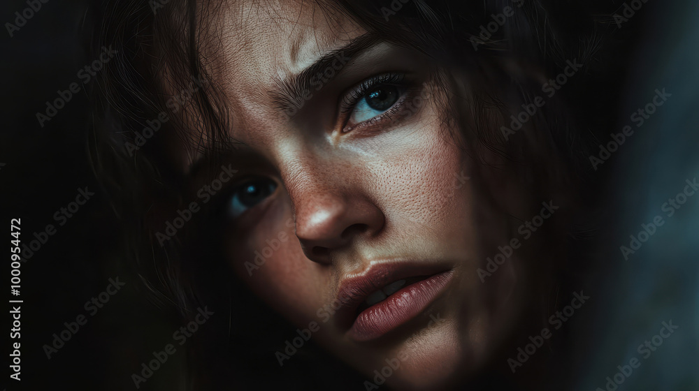 woman thinking stress depress fear and sick woman thinking stress depress fear and sick