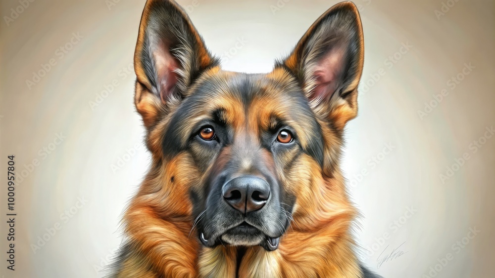 Start with simple shapes to define the German Shepherd’s form, then detail and shade to create a realistic drawing. Keep practicing! Start with simple shapes to define the German Shepherd’s form, then detail and shade to create a realistic drawing. Keep practicing!
