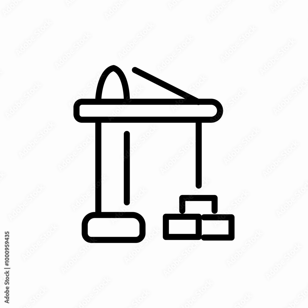 construction cranes icon sign vector construction cranes icon sign vector