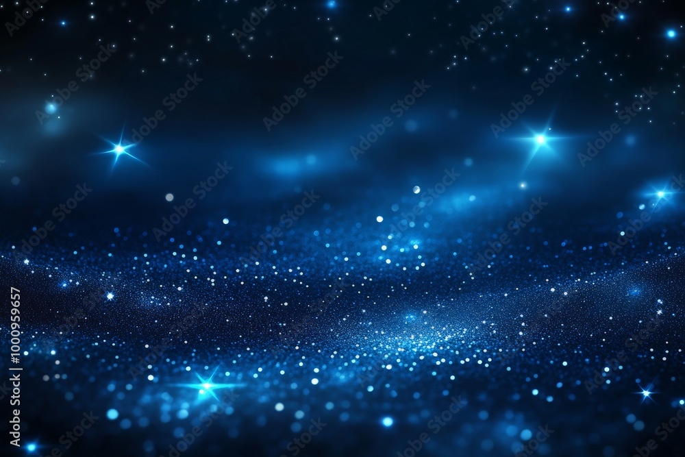 Fototapeta premium Stunning cosmic night sky filled with bright stars and nebulae