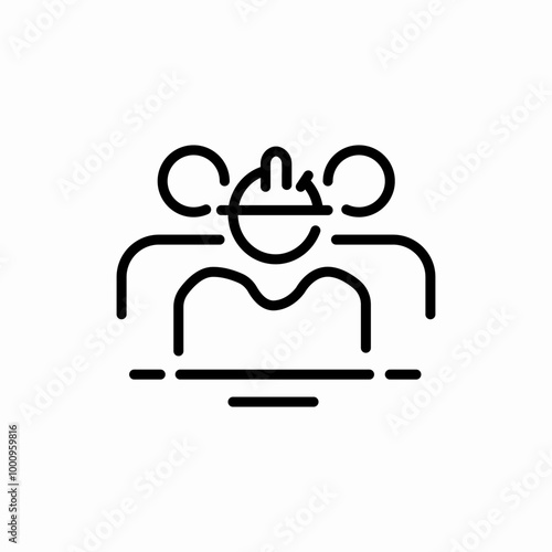 teamwork accurate icon sign vector