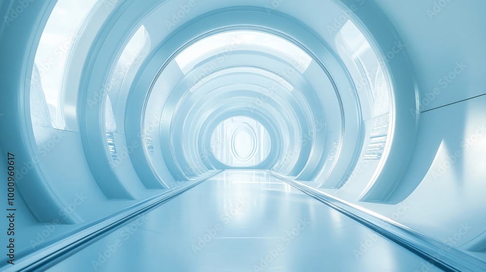 abstract blue tunnel abstract blue tunnel