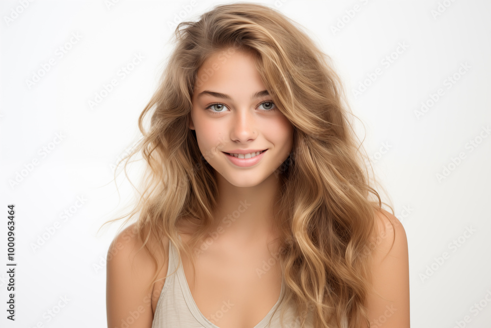 Young pretty blonde girl over isolated white background Young pretty blonde girl over isolated white background