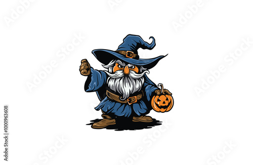 Wizard logo vector icon illustration