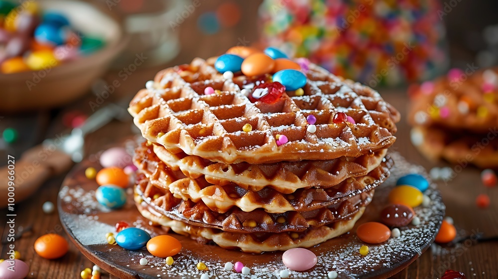 A fried cookie full of candy and made from just two layers of fried clay known as a stoopwafel A fried cookie full of candy and made from just two layers of fried clay known as a stoopwafel