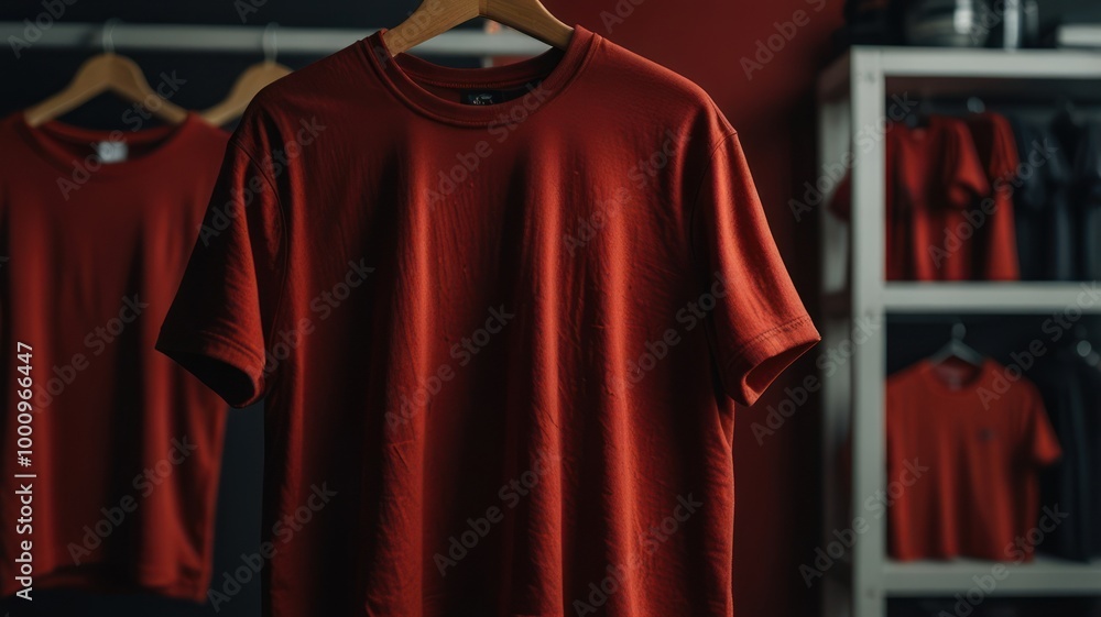 Red T-shirt On A Hanger Red T-shirt On A Hanger