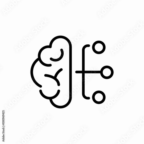 smart brain icon sign vector